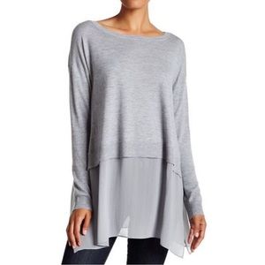 Eileen Fisher 100% Cashmere and 100% Silk Sweater Tunic